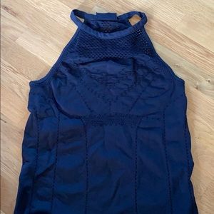 Athleta halter tank with cut-outs